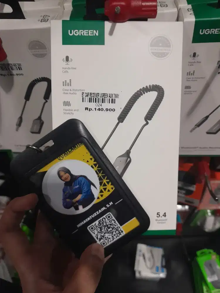 BT CAR RECEIVER UGREEN AUX 70601