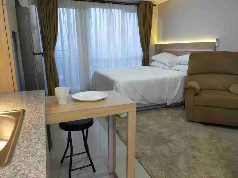 JUAL CEPAT Apartment Bintaro Plaza Residences Tower Breeze 1 BR Full Furnished Siap Huni 665 Jt Nego
