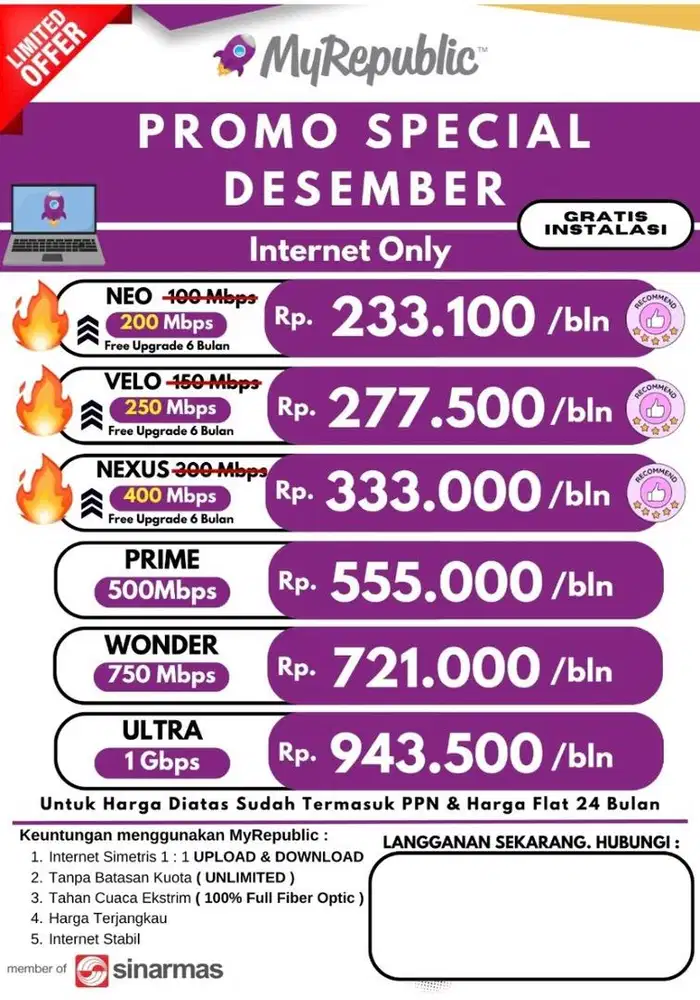 Promo Terbaru MyRepublik