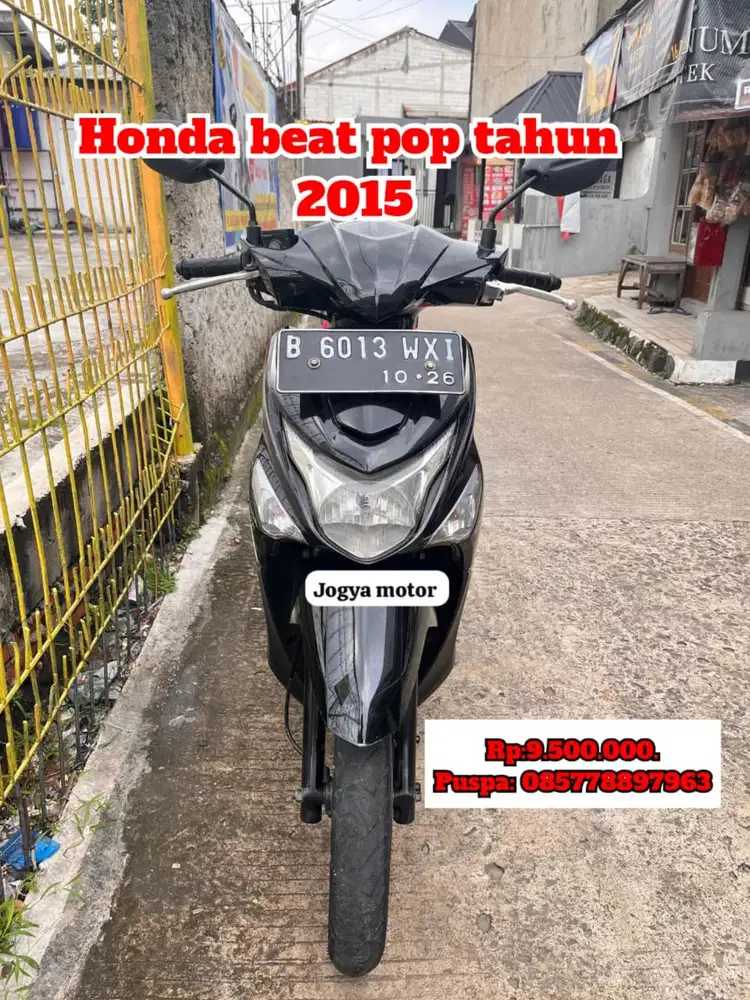 (B) honda beat pop 2015 cash