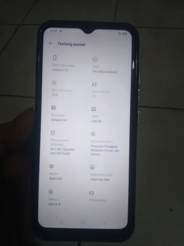 Realme C15 Ram 4/64GB