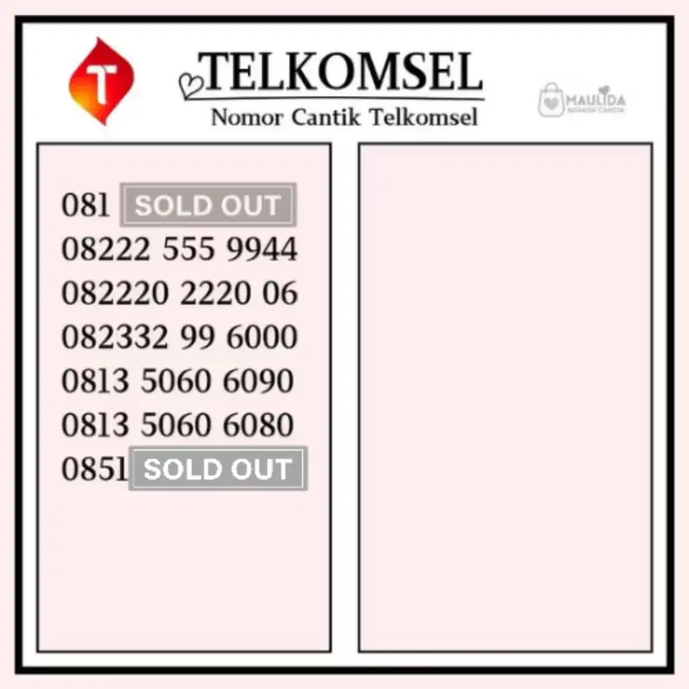 Nomor cantik telkomsel part 4