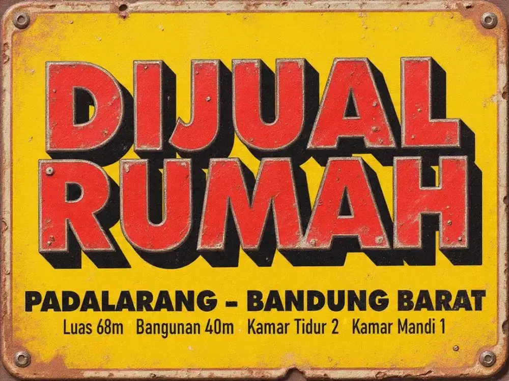 JUAL RUMAH MURAH DI KOMPEL MEGA BODAS, NGAMPRAH, PADALARANG, BANDUNG BARAT.