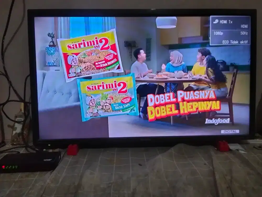 Tv Sharp Aqous 32Inc dan STB