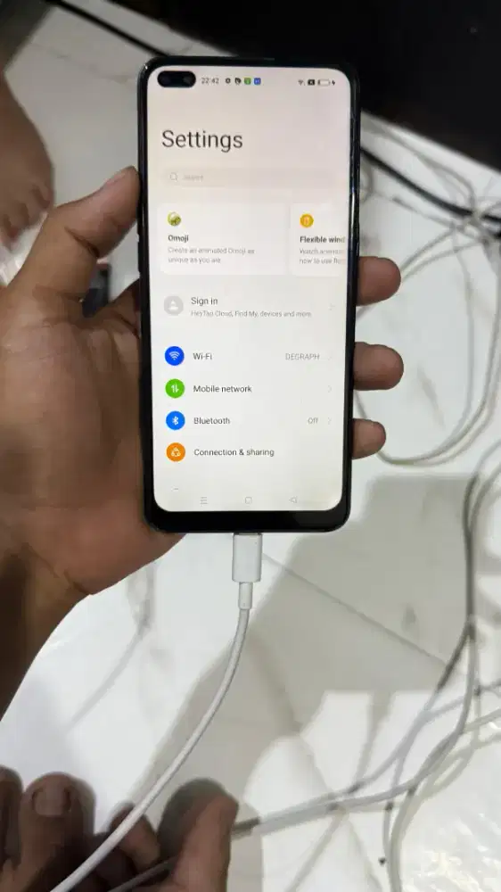 Oppo Reno 4f ram8/128 min sidik jari doang of selebihnya aman semua