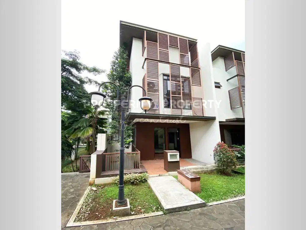 Termurah Rumah di Cluster Whelford Model Double Decker 3 Lantai Posisi Hoek di Greenwich Park BSD City Berbatasan Dengan Gading Serpong