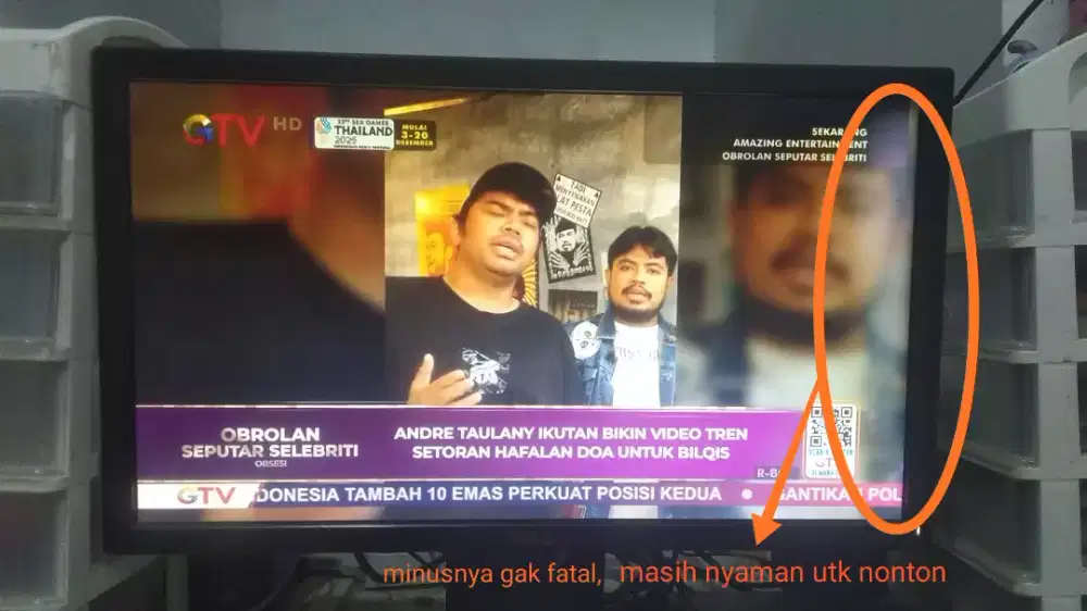 LED monitor 20 inci merk DELL + STB