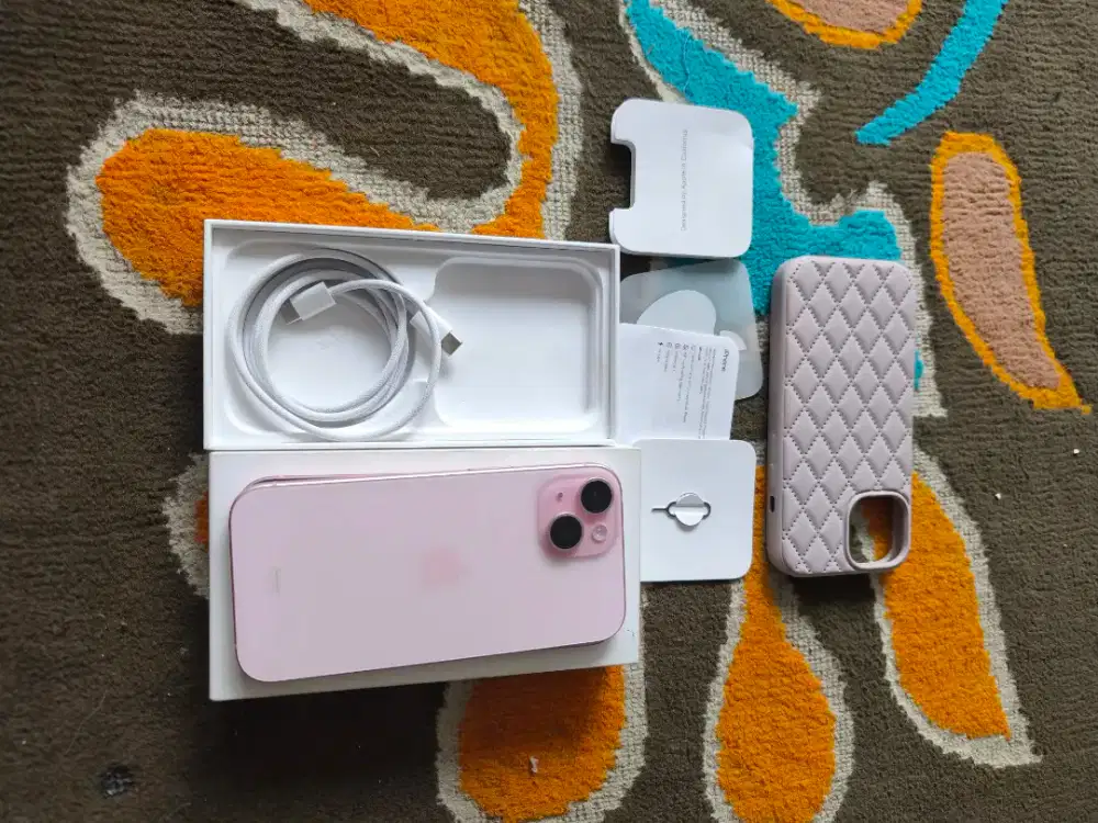 iPhone 15 128gb pink garansi ON