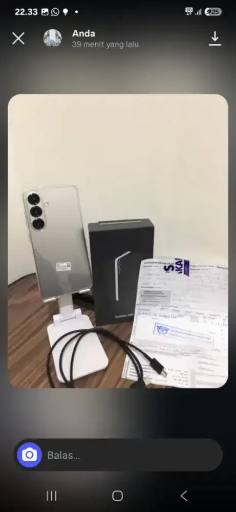 SAMSUNG S25 FE varian 12/256 like new