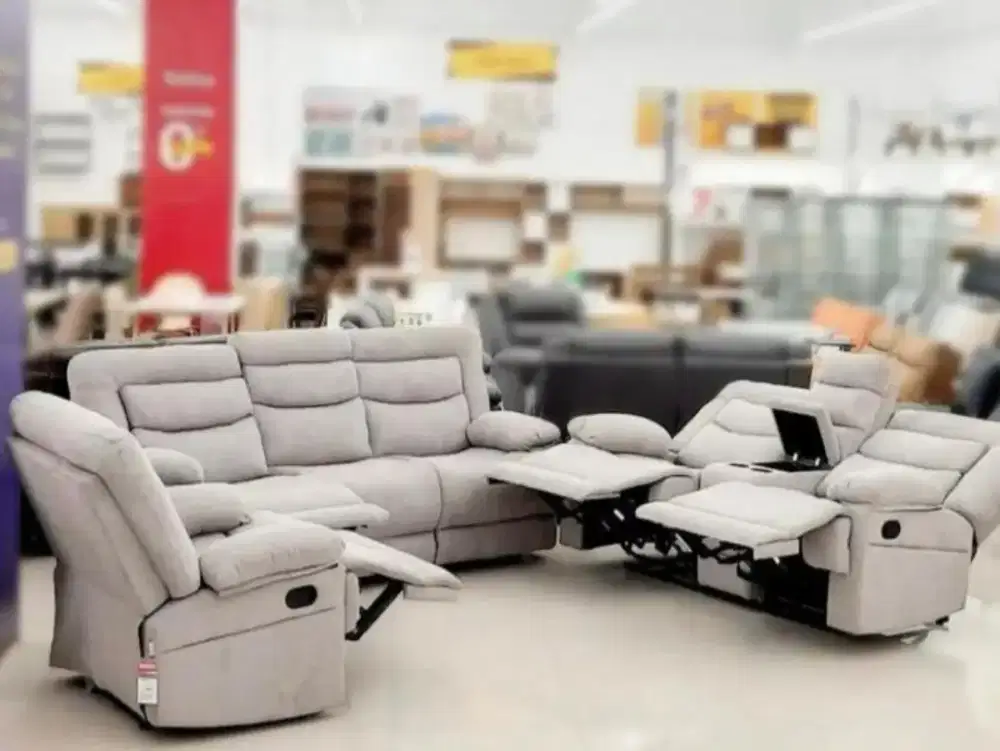 Laurel sofa set recliner grey