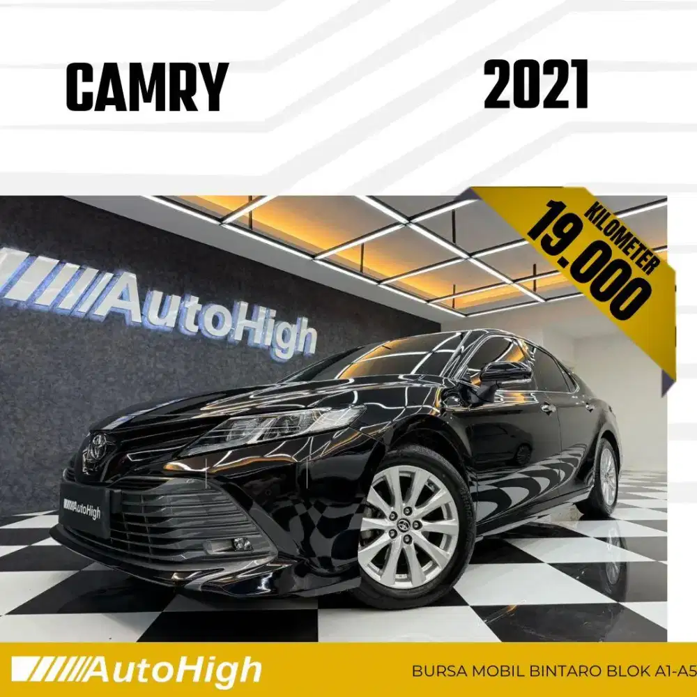 DP10% [Km19.000] Camry V 2021 Black Reg 2022 #AUTOHIGH
