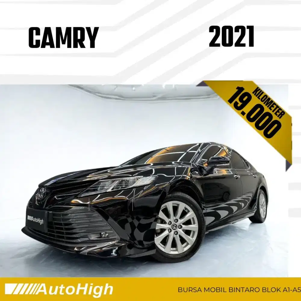 DP10% [Km19.000] Camry V 2021 Black Reg 2022 #AUTOHIGH