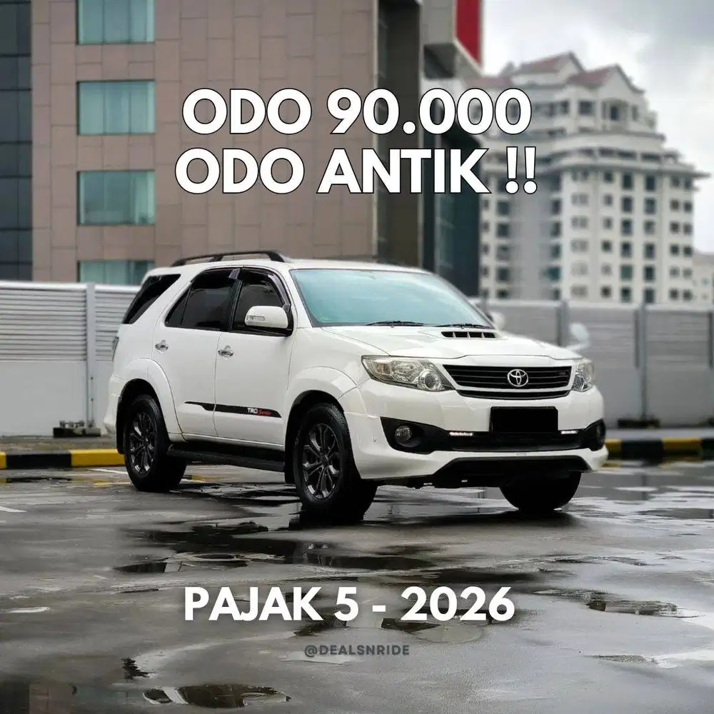 KM 90.000 ANTIKK ! PAJAK 5/2026 FORTUNER G TRD VNT DIESEL 2014 RARE !!