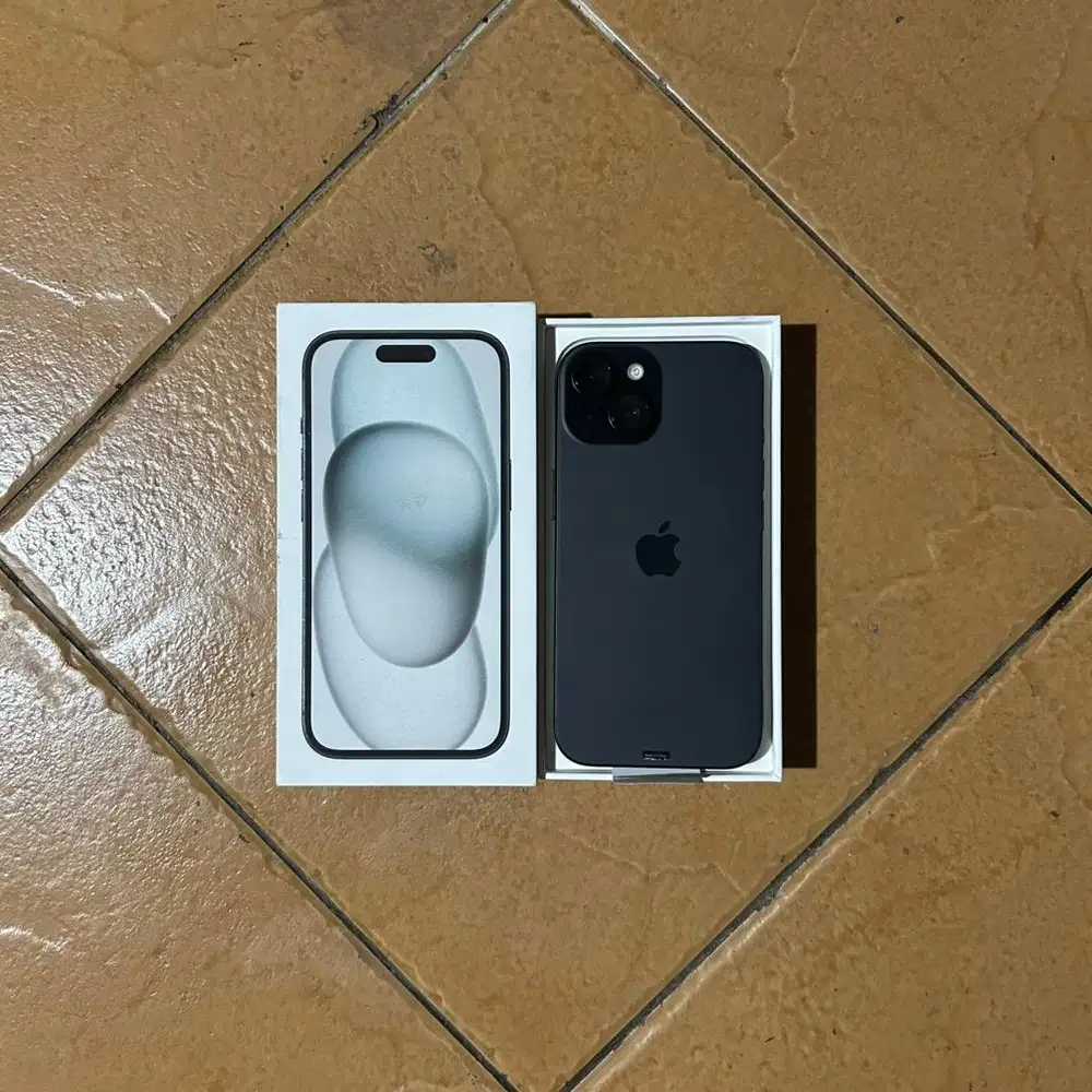 iPhone 15 128GB Black NEW IBOX (GARANSI BELUM AKTIF)