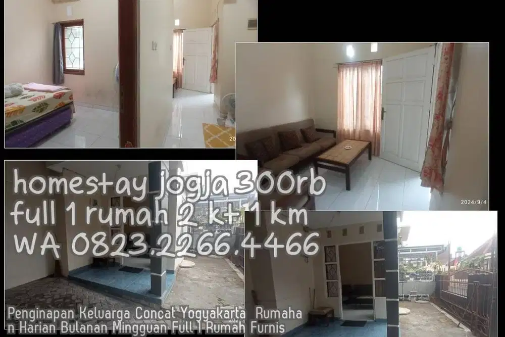 Penginapan Keluarga Concat Yogyakarta  Rumahan Harian Bulanan Mingguan