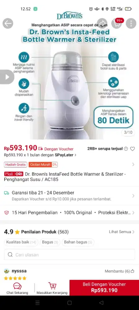 PENGHANGAT ASI DR BROWNS