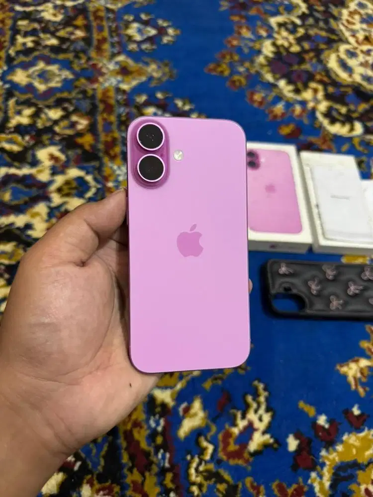 IPHONE 16 PINK IBOX GARANSI 2026 FULLSET MULUS