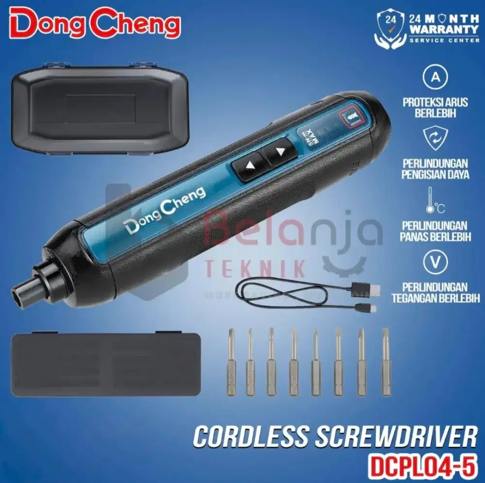 Dongcheng Cordless Screw Driver Obeng Baterai DCPL04-5 E
