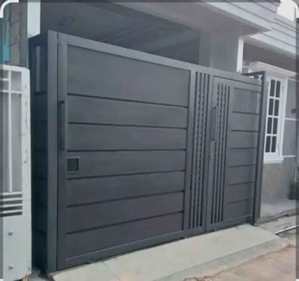 Pagar minimalis kombinasi