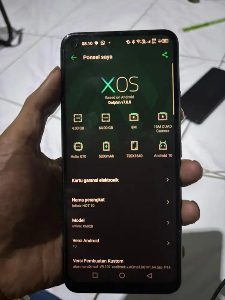 infinix hot 10 4/64 batangan