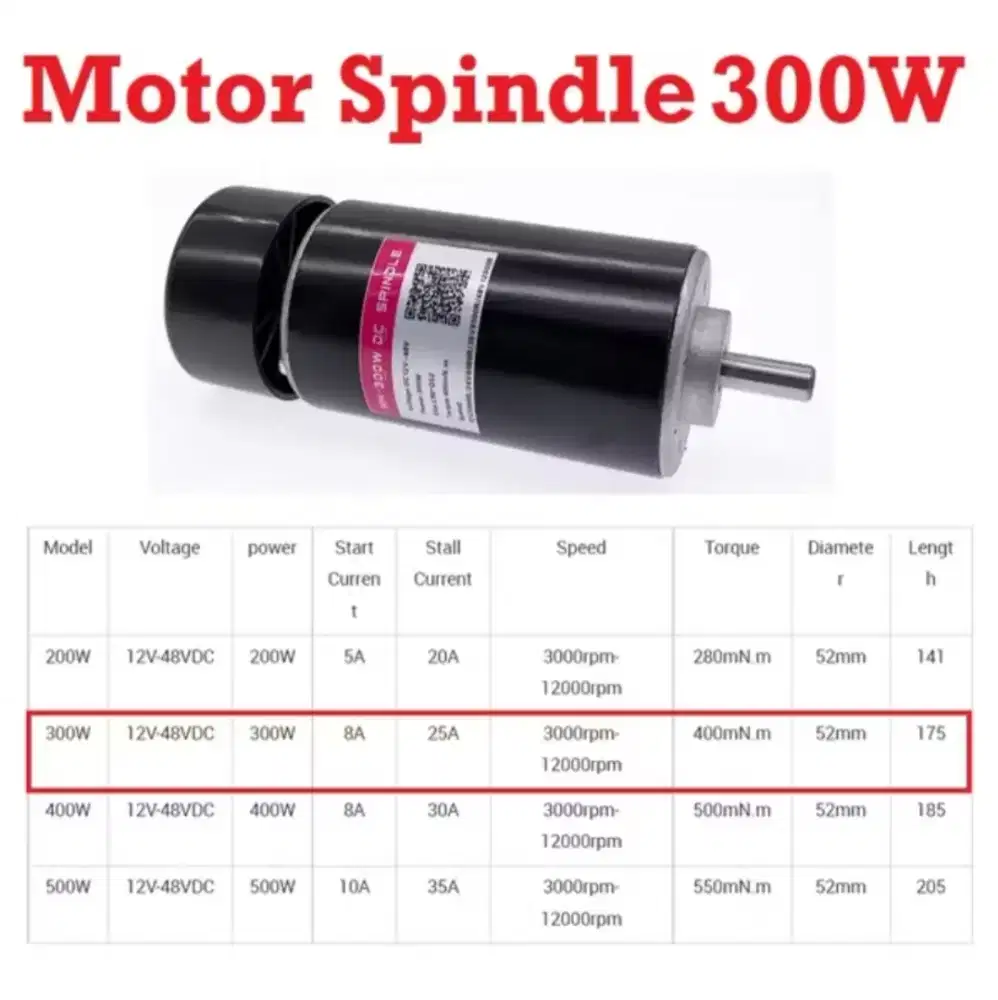 Spindle 500w CNC Cutting Engraving