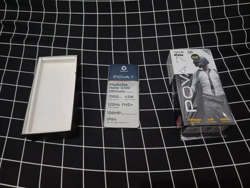 Jual Cepat HP Tecno Pova 7 Sangat Mulus Fullset Dari Baru