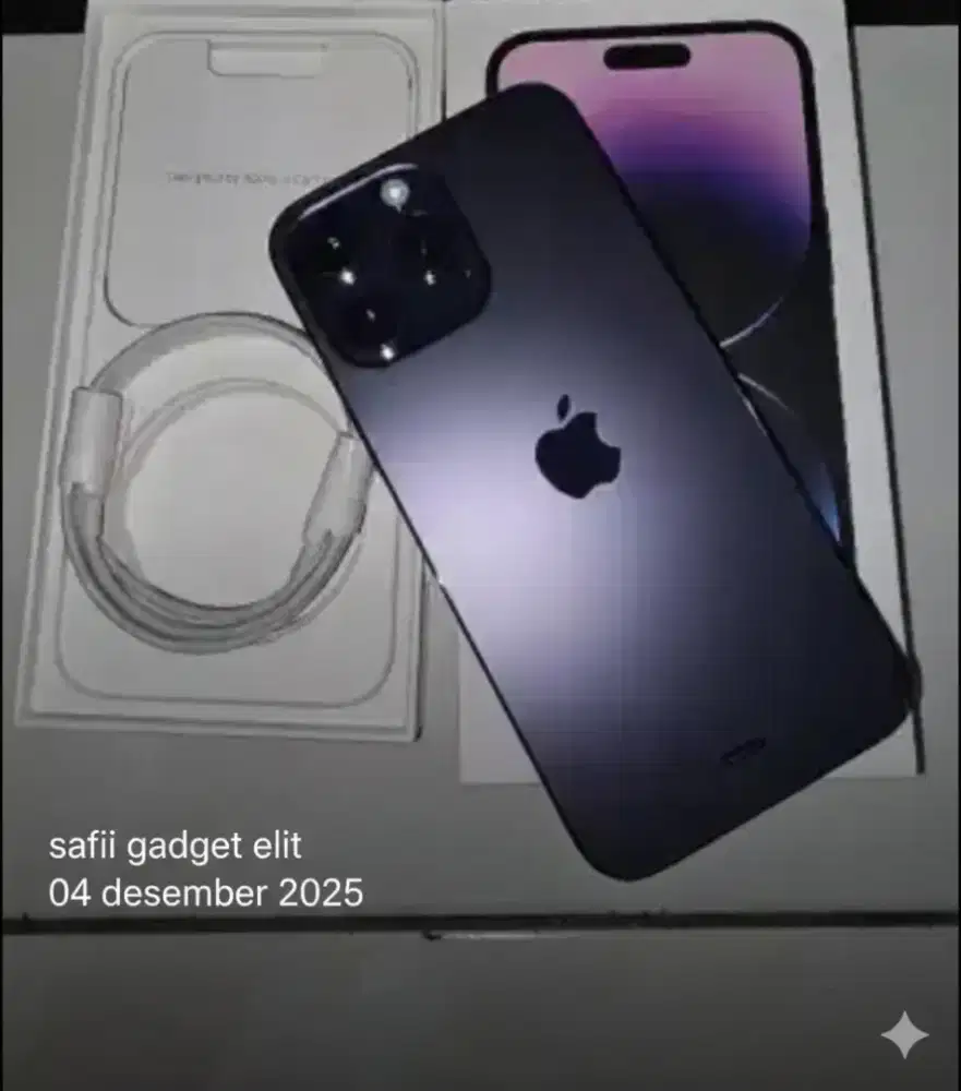 Jual/tt Iphone 14 promax 128gb fulset ibox