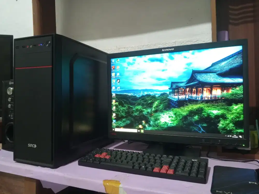 Pc editing intel core i5 + ssd 256 + ram 8gb + monitor 22inch fullset