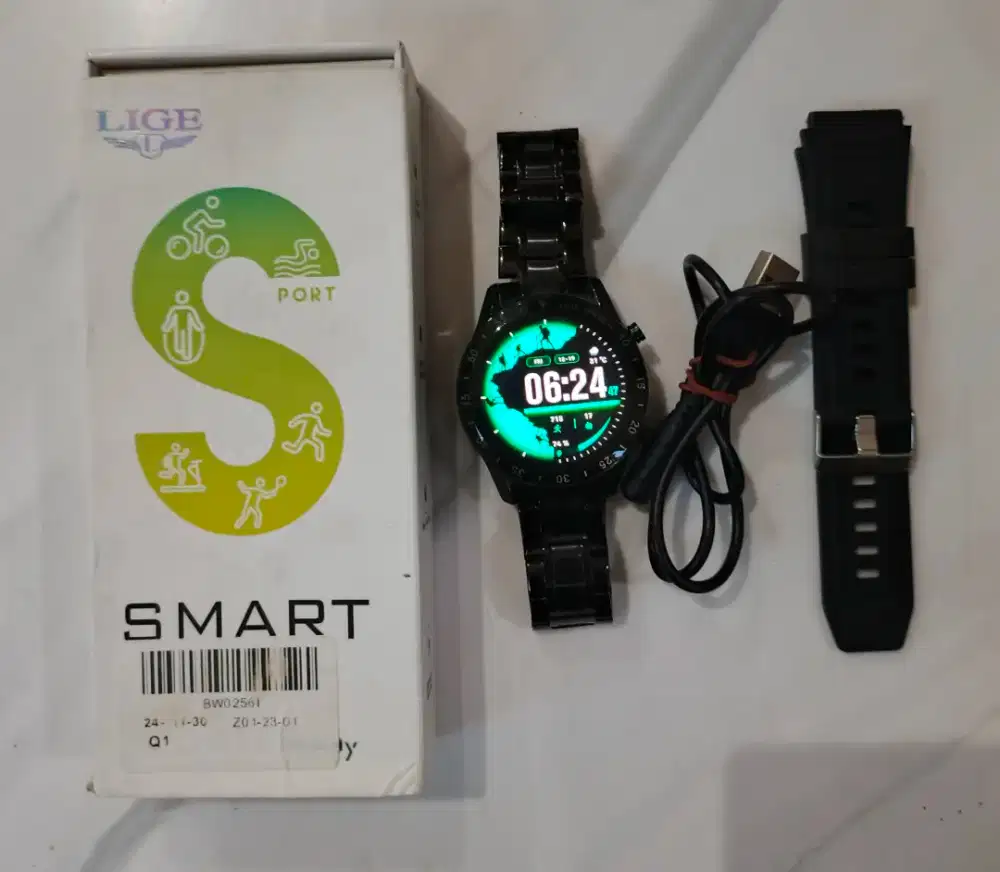 Jam Smart watch Smart Port Like New Lengkap