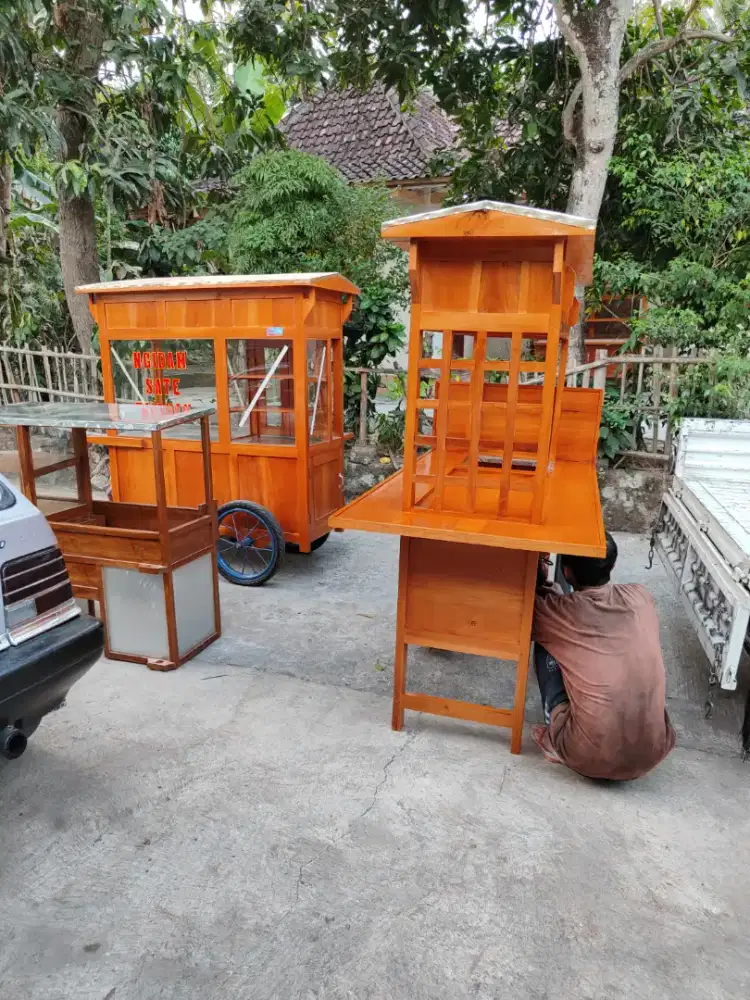 Sedia Gerobak Angkringan, Bakso Mie Ayam, Bubur, Sate, Soto, Pecel dll