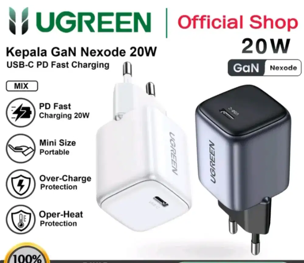 Charger Ugreen 20watt Fast Charging for Iphone