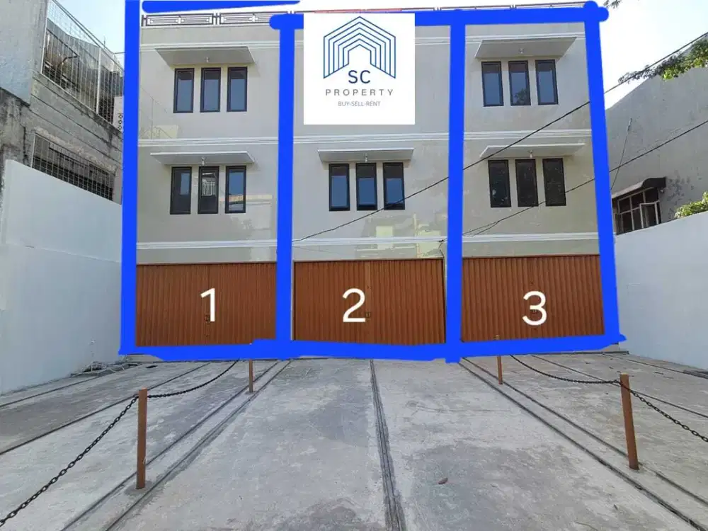 Disewakan Ruko 3,5 Lantai 3 Unit di Mampang Prapatan Jaksel