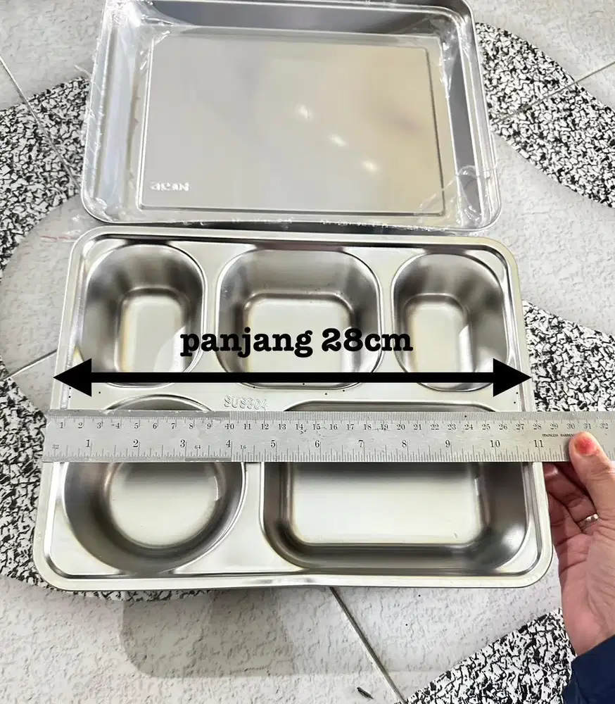 Tray 6cm untuk MBG SUS 304