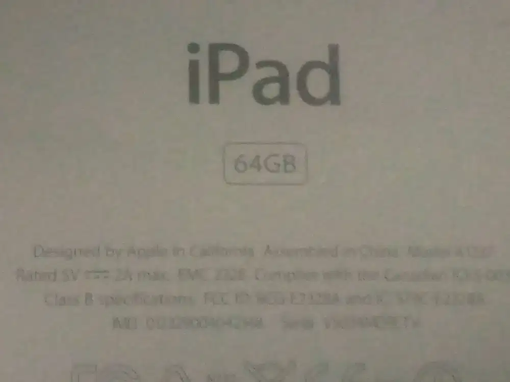 Tablet apel 64GB minus