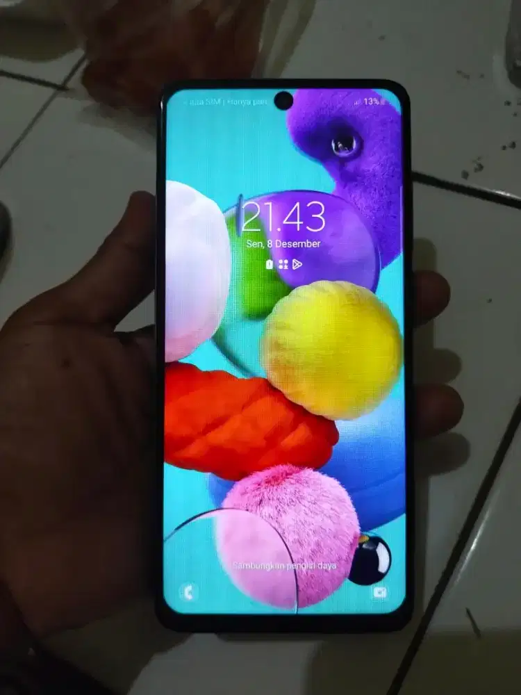 Samsung A51 NFC  6/128 minus fingerprint off udh ganti LCD aman