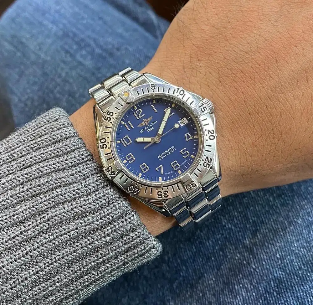 Breitling Colt Blue Dial A17035 Automatic 38mm