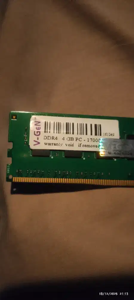 V-GEN RAM DDR4 lifetime warranty