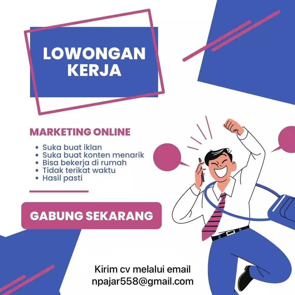 Loker untuk admin online dan host live