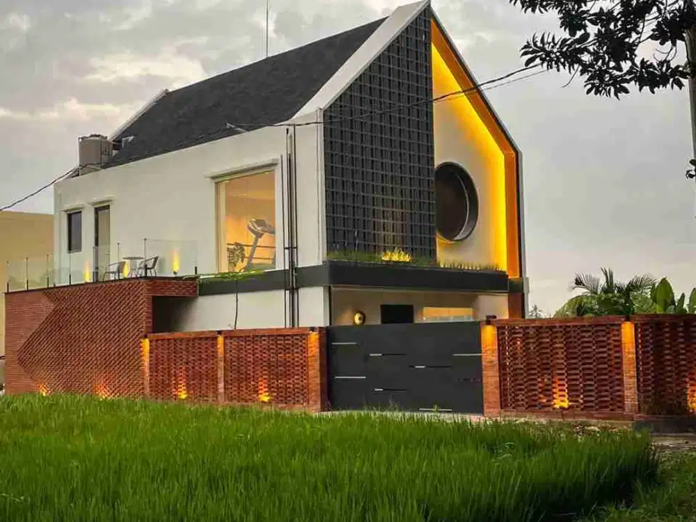 new villa for sale with rice field view in Ubud