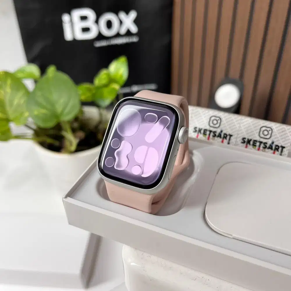 Apple Watch Series 9 41mm Silver iBox iWatch Battery Health 100%