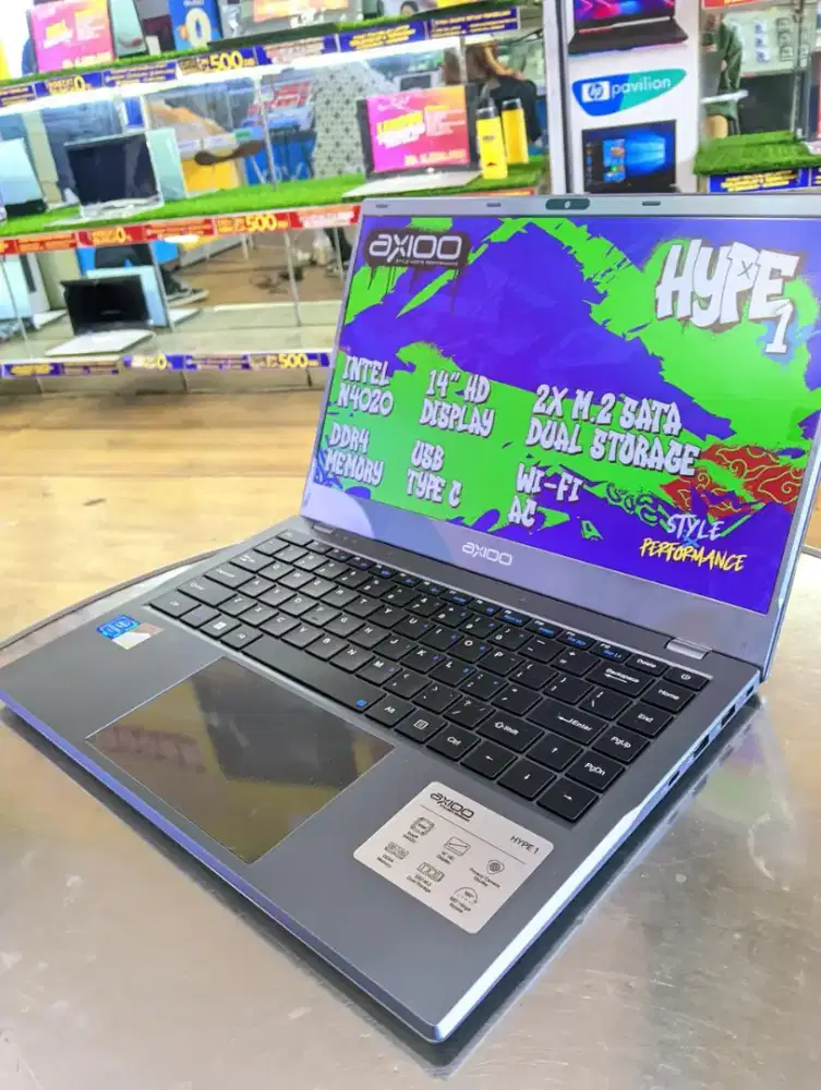 READY AXIOO HYPE 1 | LAPTOP TIPIS ELEGAN | COCOK UNTUK BISNIS & KULIAH