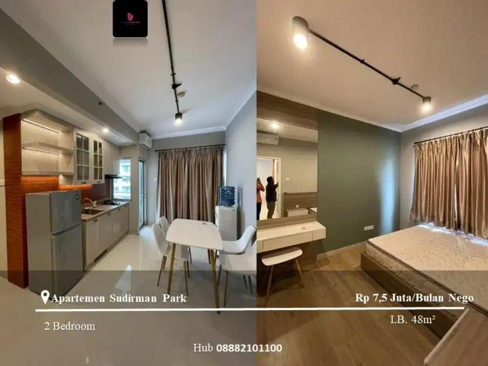Disewakan Apartement Sudirman Park 2BR High Floor Furnished