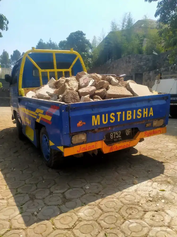Jasa angkut & buang brangkal puing barangkal sampah daun prabotan dll