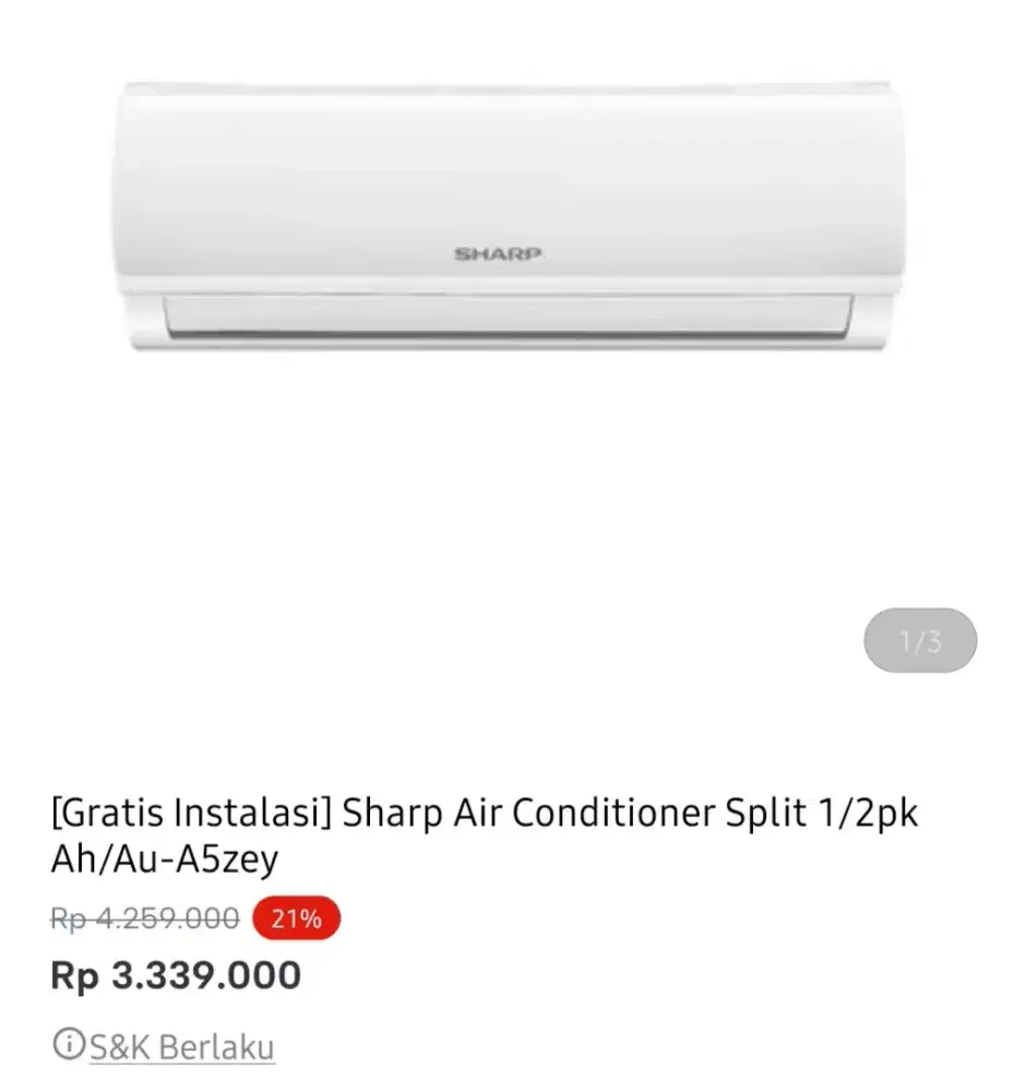 AC SHARP 0.5PK STANDAR