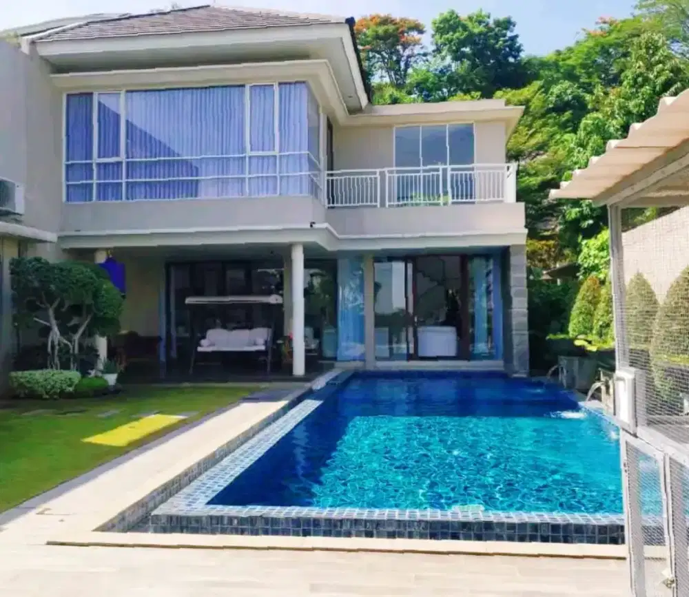 Turun harga jual rumah mewah kolam renang pribadi citrasun tembalang