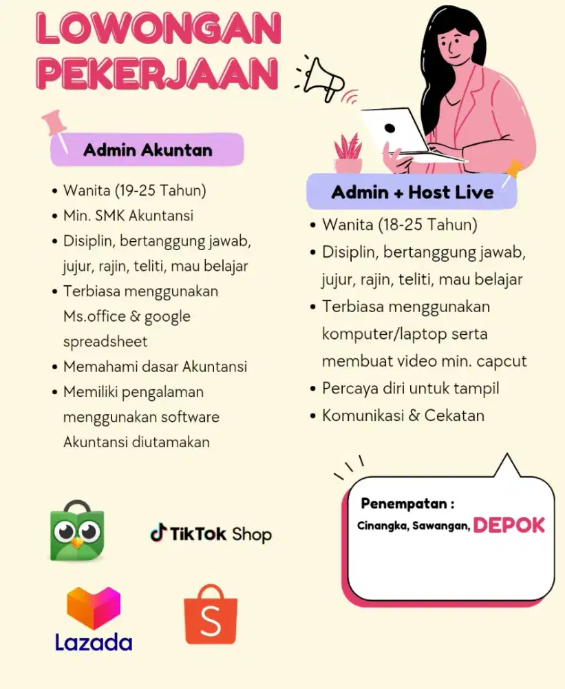 Admin host live online shop