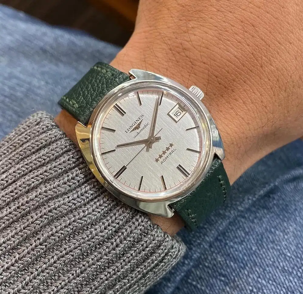 Longines Admiral 5 Star Sunburst Dial Automatic 36mm Year 1960