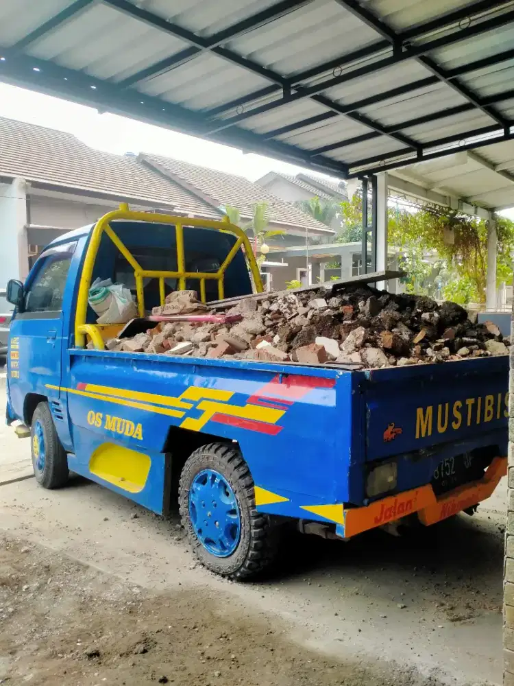 Jasa angkut & buang brangkal puing barangkal sampah daun prabotan dll