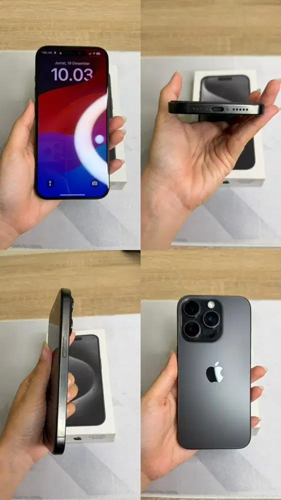 IPHONE 15 PRO 128GB BLACK TITANIUM EKS IBOX