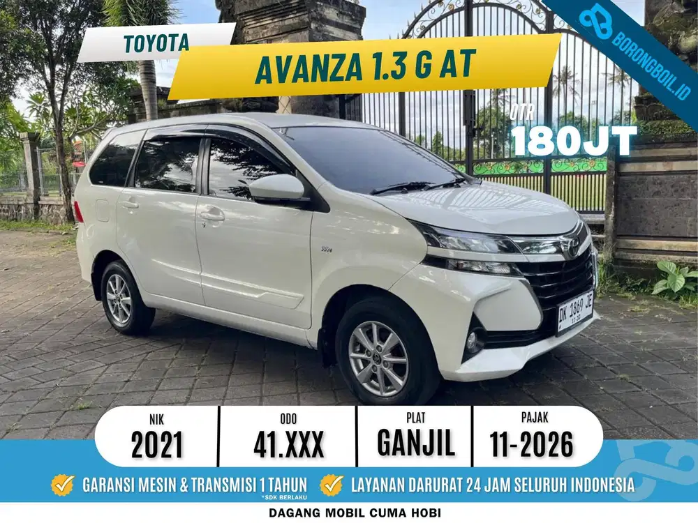 Toyota avana G 1.3 2021 AT